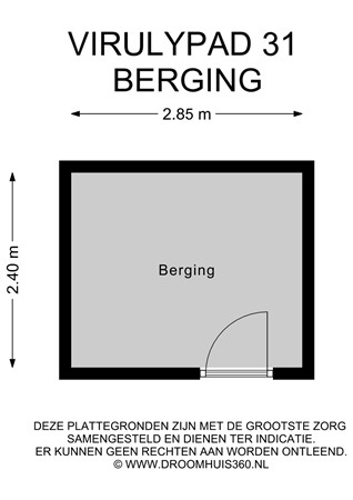 Floorplan - Virulypad 31, 2316 ZS Leiden